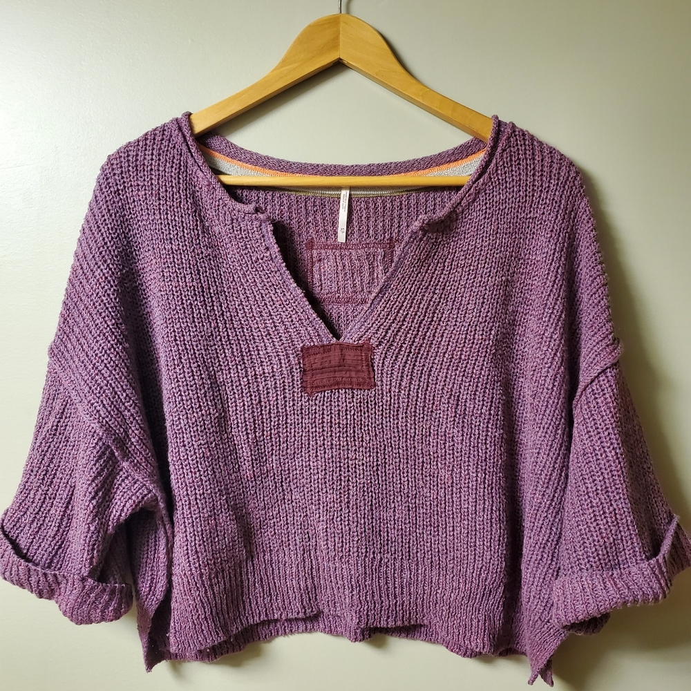 Free people purple sweater
